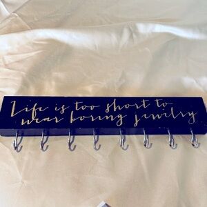 Life’s too short for Boring Jewelry wall hanging organizer